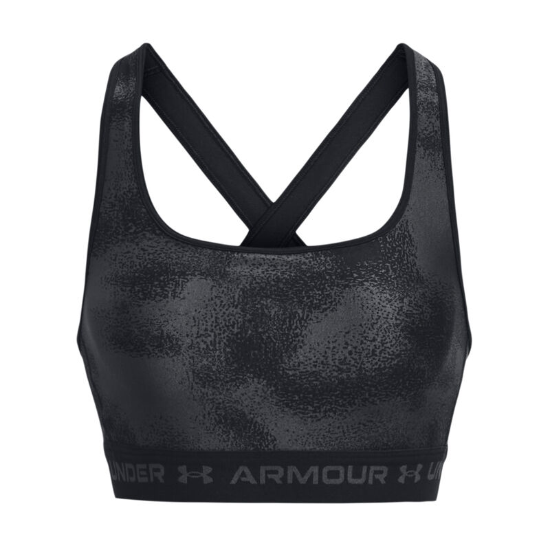 Under Armour Women's Crossback Mid-Impact Print Sports Bra image number 2