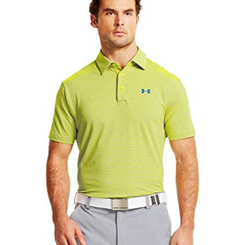 Men's Playoff Golf Polo, Bright Yellow,Maize,Sun, large image number 0