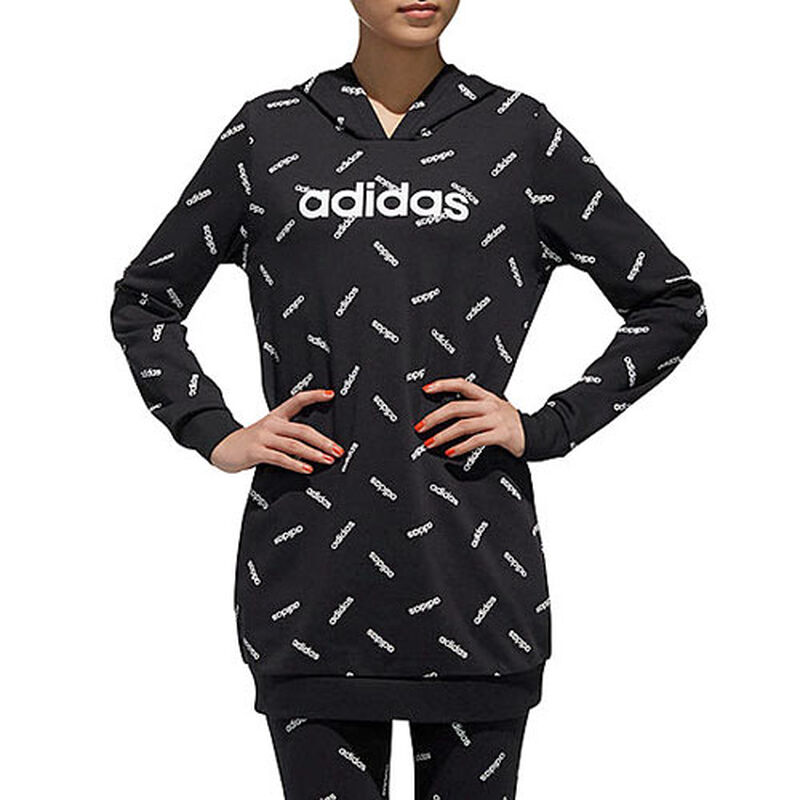 adidas Women's All Over Print Tunic Hoodie image number 0