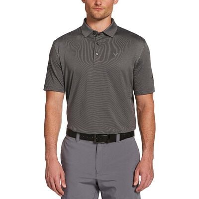 Callaway Golf Short Sleeve Fine Line Stripe Golf Polo