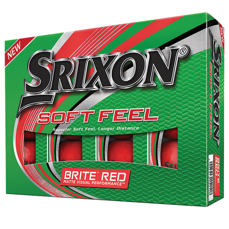Srixon Soft Feel BRITE Red Dozen Golf Balls image number 0