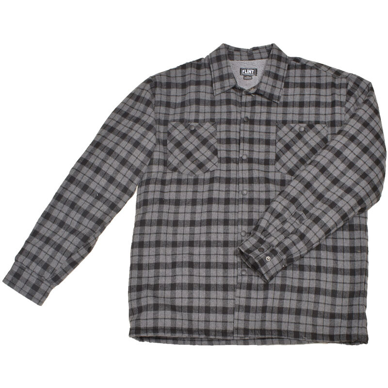 Flint Workwear Men's Sherpa Plaid Flannel Jacket image number 0