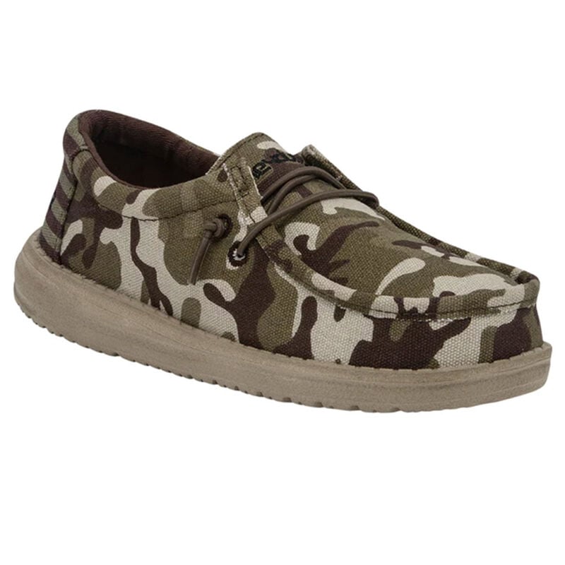 HeyDude Youth Wally Camo Flag Shoes image number 0