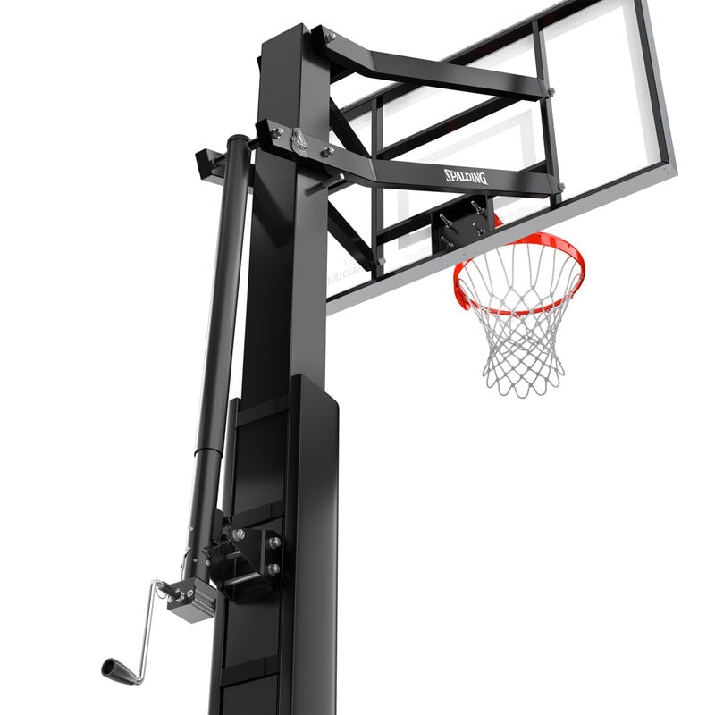Spalding "888" Series 60" Glass In-Ground Basketball Hoop image number 4