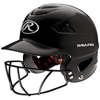 Rawlings Junior Coolflo Batting Helmet With Cage
