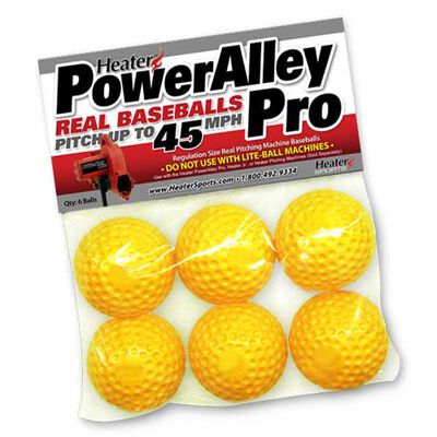 Heater Sports 6pk Power Alley 45 MPH Dimple Balls
