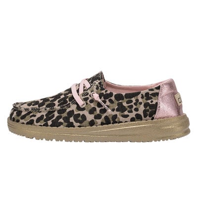 HeyDude Girls' Wendy Leopard Shoes