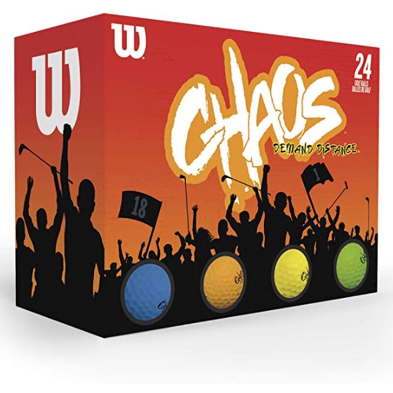 Wilson Chaos Assorted Golf Balls 24 Pack image number 0