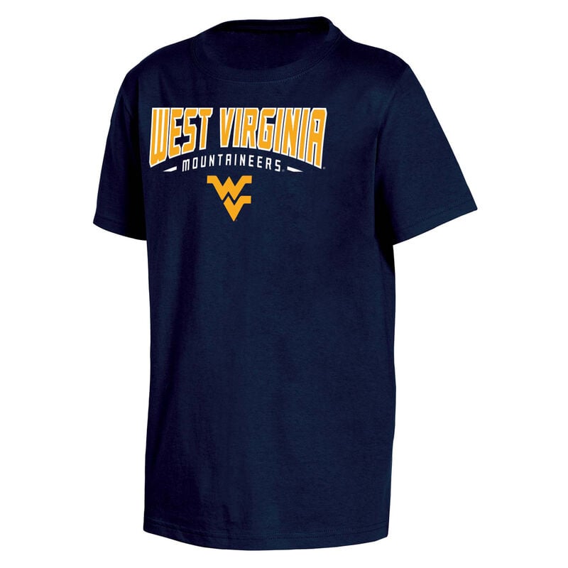 Knights Apparel Youth University of West Virginia Classic Arch Short Sleeve T-Shirt image number 0