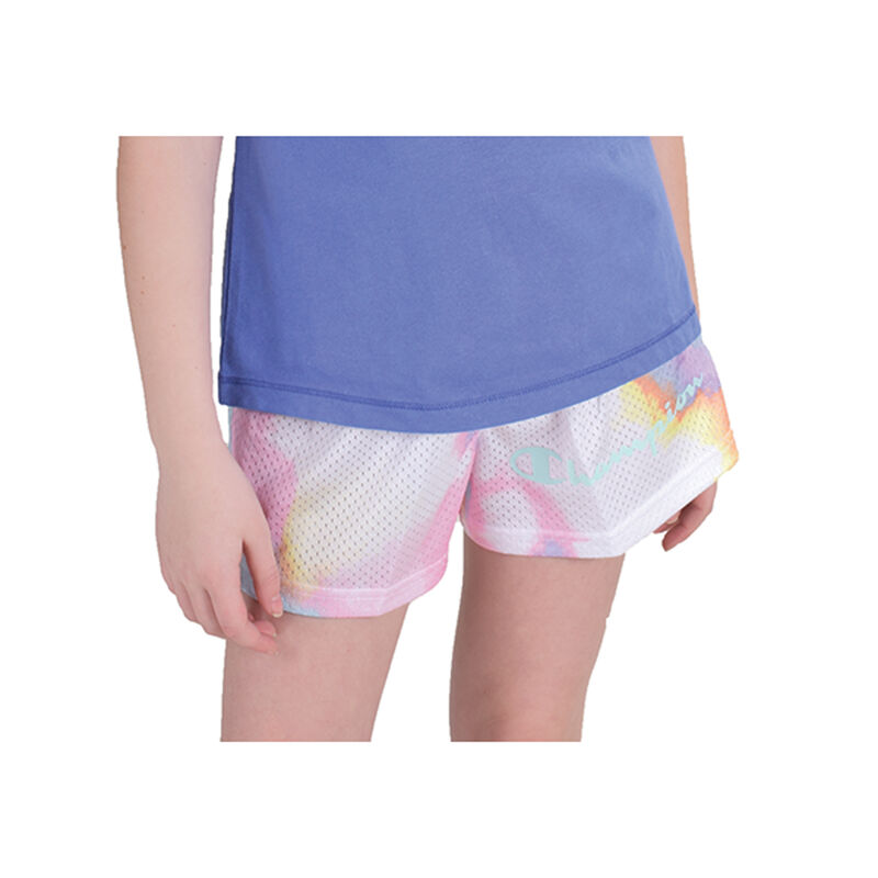 Champion Girls' Print Tie Dye Mesh Shorts image number 0