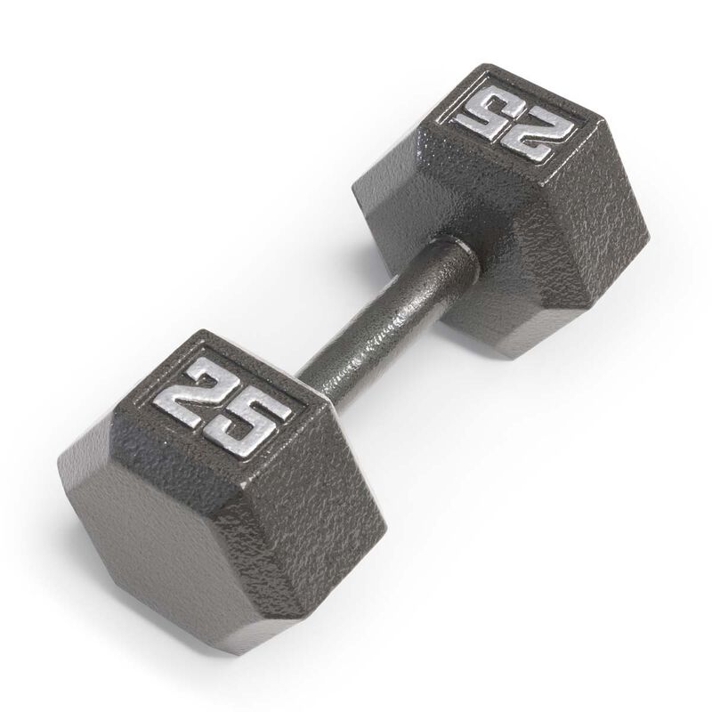 Marcy 25lb ECO Iron Hex Dumbbell image number 0