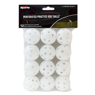 Jp Lann White Perforated Practice Balls - 12 Pack