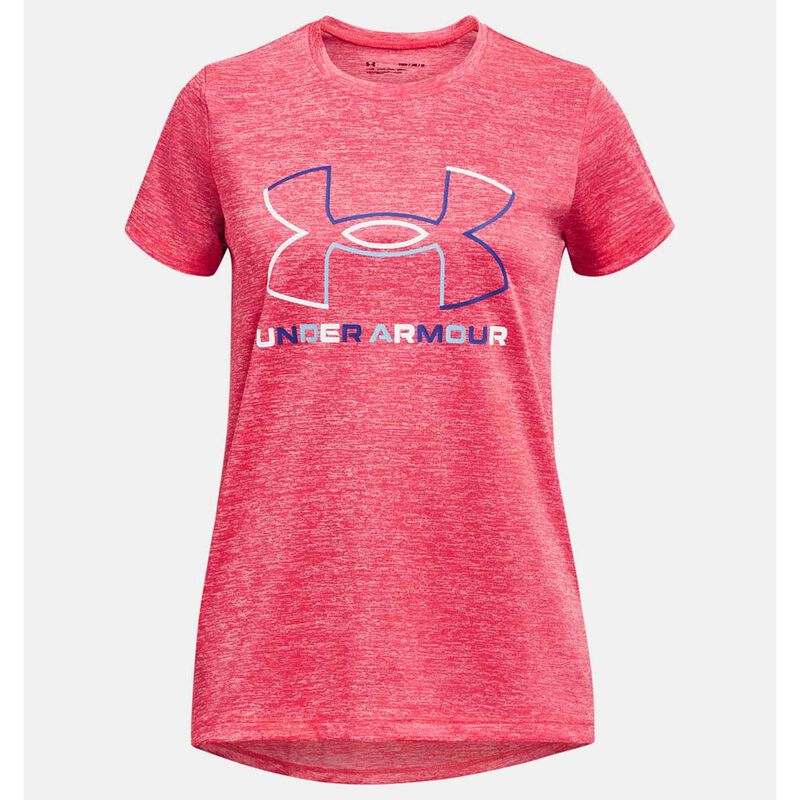 Under Armour Girls' Tech Bl Twist Shorts Sleeve Crew Neck Tee image number 0