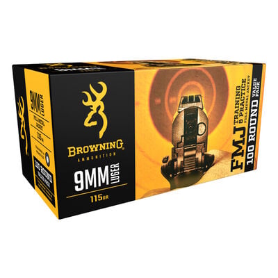 Browning 9mm 115 Grain Ammo 100 Count