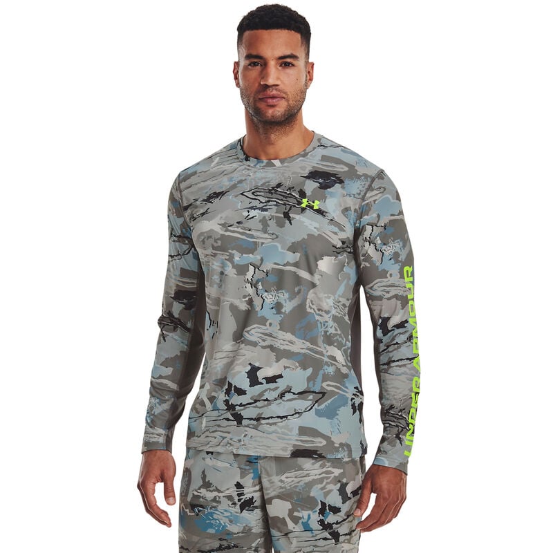 Under Armour Men's Iso-Chill Camo Crew Long Sleeve Tee image number 1