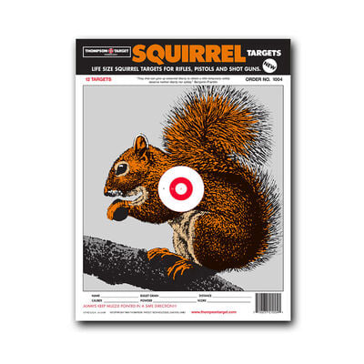 Thompson Center Small Squirrel 9"x12" Targets 12 pack
