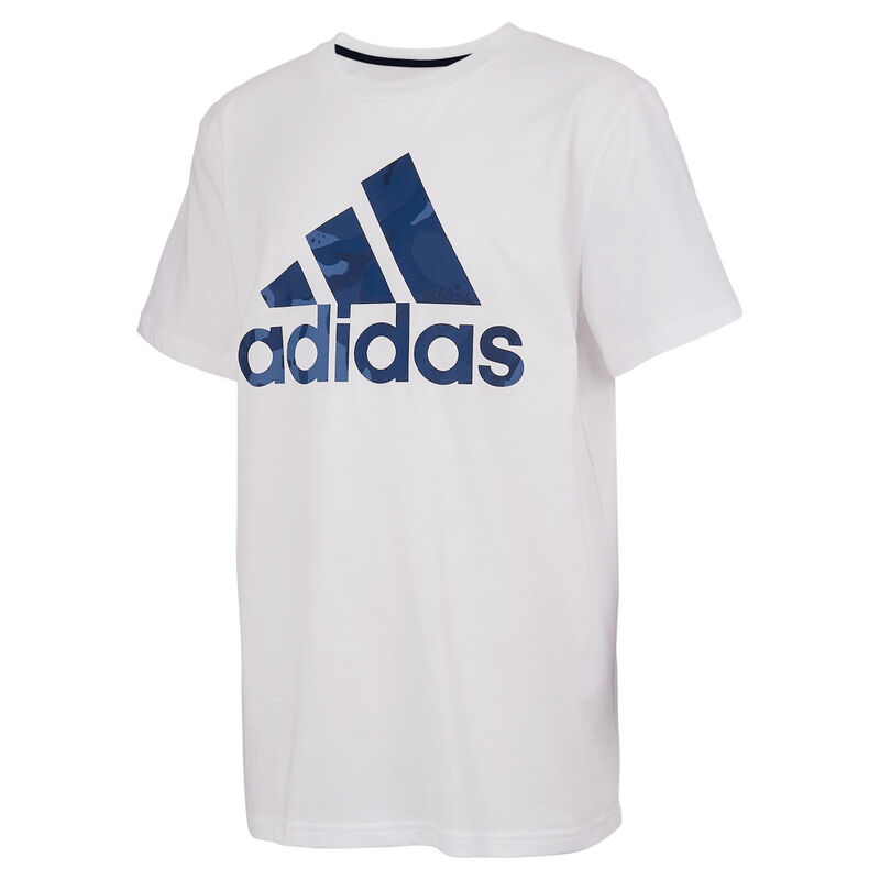 adidas Boys' Short Sleeve Classic Camo Badge Of Sport Tee image number 0