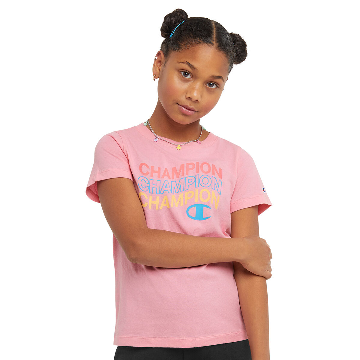 Champion Girls Ss Graphic Tee