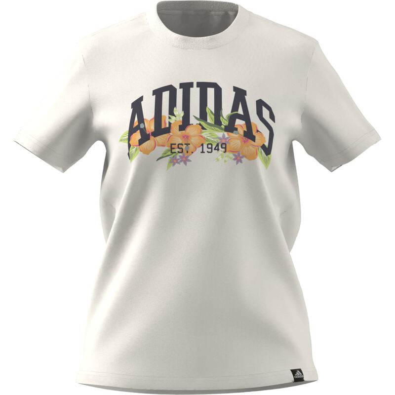 adidas Women's Hibiscus Flower T-Shirt image number 0