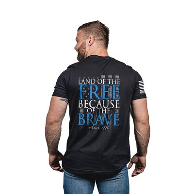 Men's Because of the Brave Tee, , large