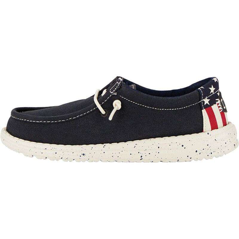 HeyDude Wally Youth Americana Navy Whitte image number 0