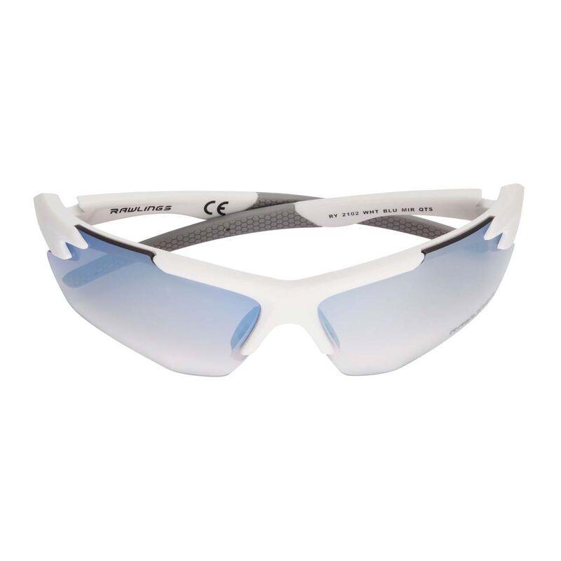 Rawlings White Blue Mirror Strike Zone Sunglasses image number 3