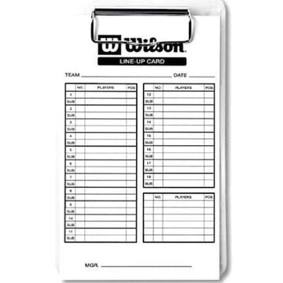 Wilson Lineup Cards