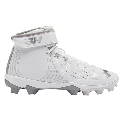 Under Armour Youth Harper 4 Mid Rubber Molded Baseball Cleats