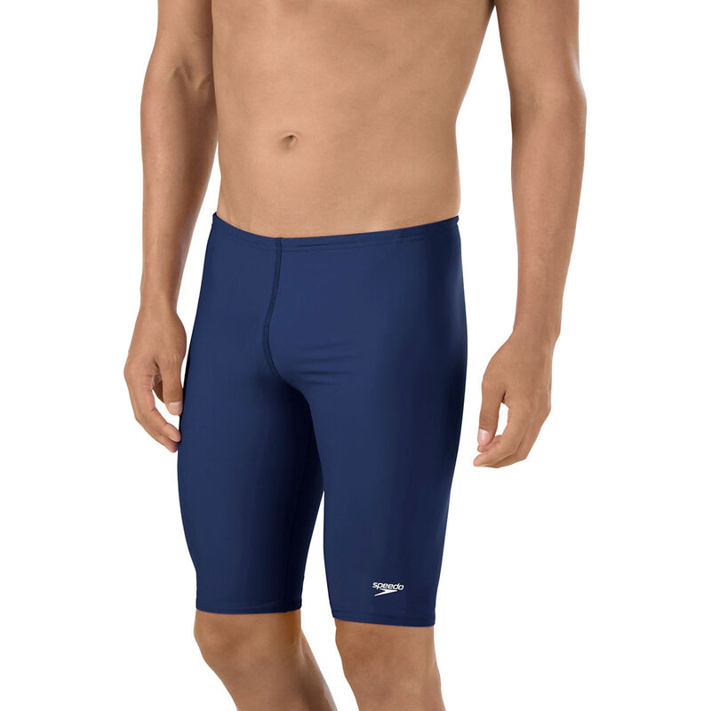 Speedo Men's Solid Jammer Swimsuit image number 0