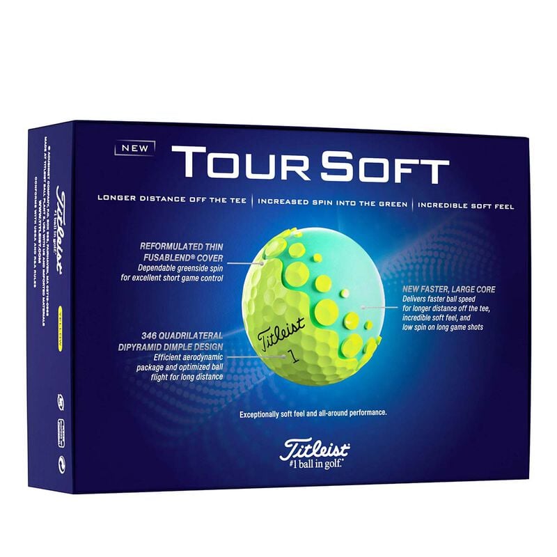 Titleist Tour Soft Yellow Golf Balls image number 1