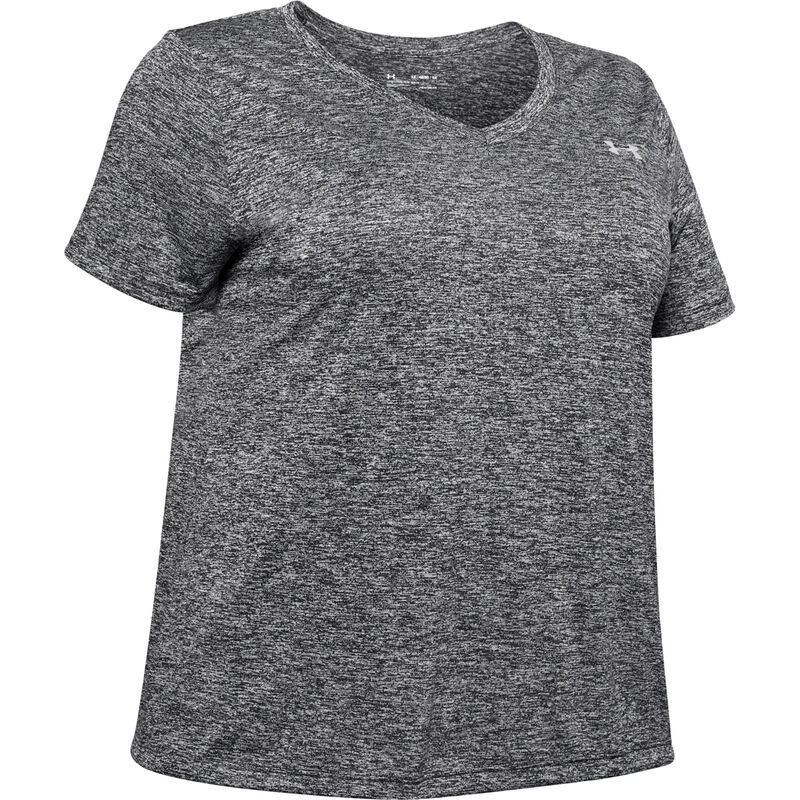 Under Armour Women's Plus Size Tech Twist Short Sleeve V-Neck Tee image number 5