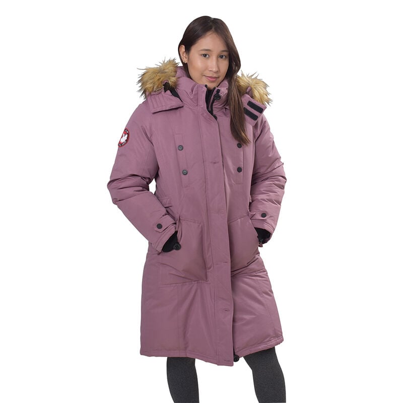 Canada Weather Gear Women's Long Parka With Fur Trim Hood image number 0