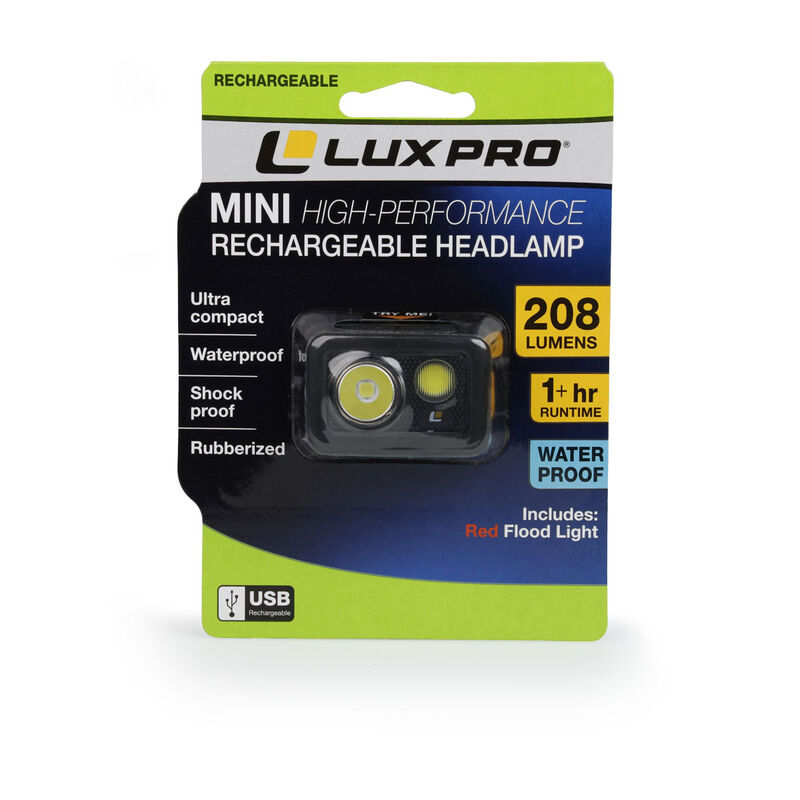 Luxpro Micro Rechargeable Headlamp image number 0