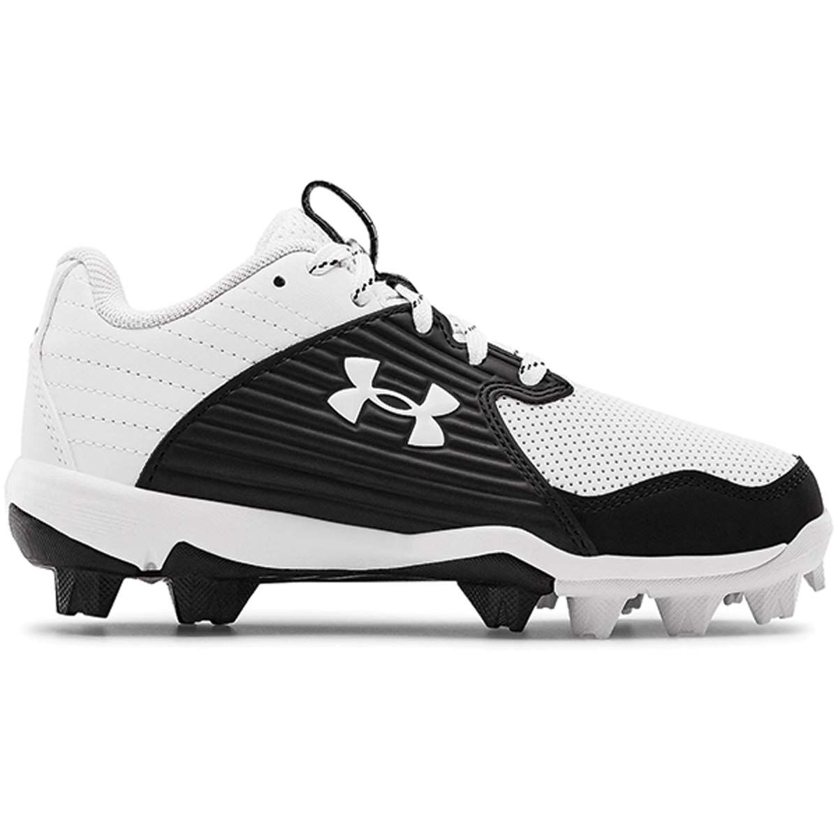 Under Armour Leadoff Low RM JR White-Black Size 10K Baseball Cleats NEW 