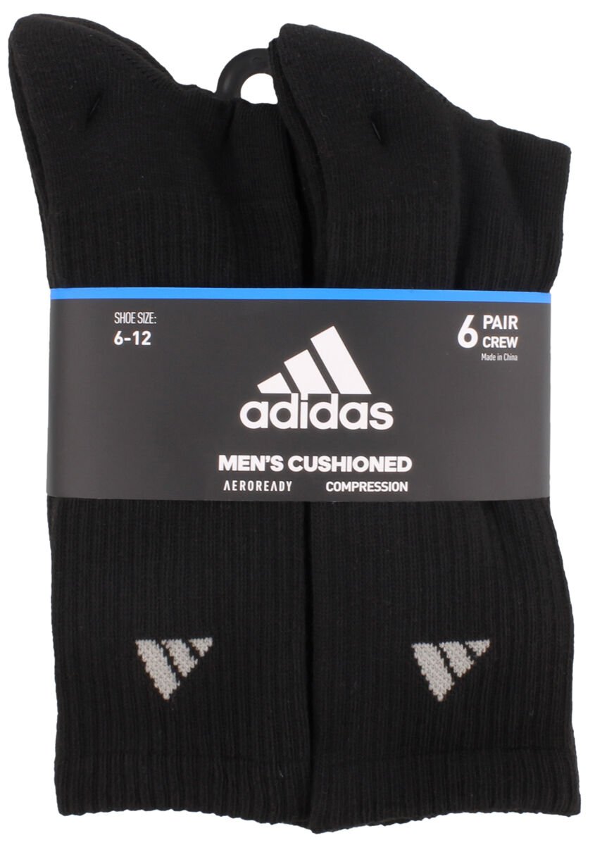 Adidas M ATH Cushioned 6 Pack Crew Socks
