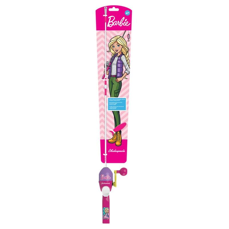 Shakespeare Kids' Barbie Youth 1 Piece Fishing Combo Kit image number 0
