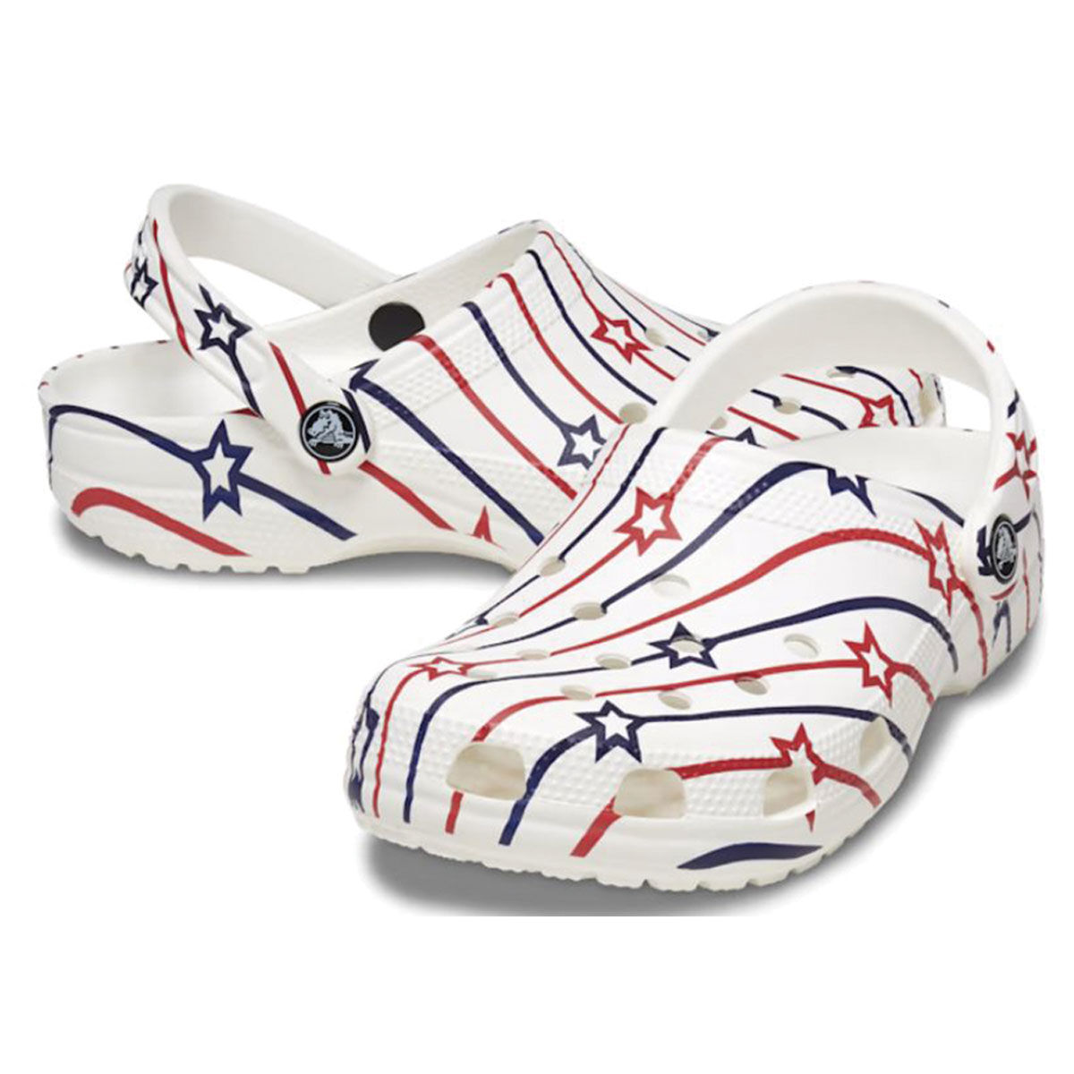 Crocs Women s Classic Stars Stripes Clogs
