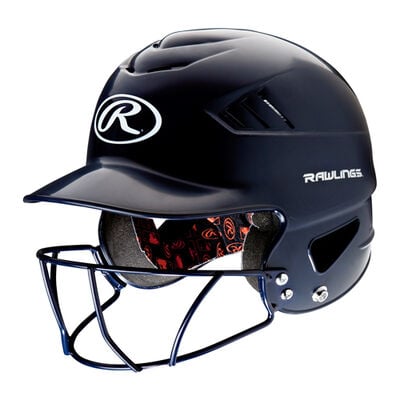 Rawlings Junior Coolflo Batting Helmet With Cage