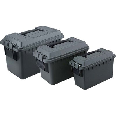 Mossy Oak Outfi 3 Pack Plastic Ammo Cans