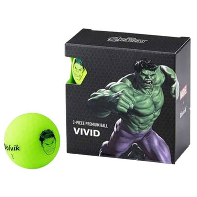 Volvik Marvel's Hulk 4 Pack Golf Balls