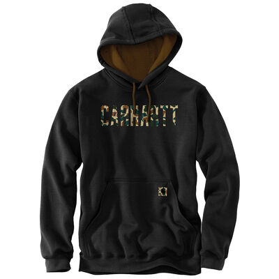 Carhartt Men's Loose Fit Midweight Camo Logo Hoodie