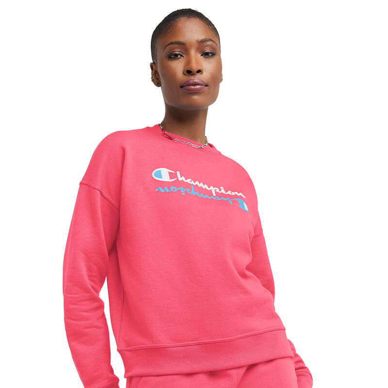 Champion Women's Graphic Powerblend Crew image number 0