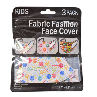 Girls' Snack Face Masks - 3-Pack