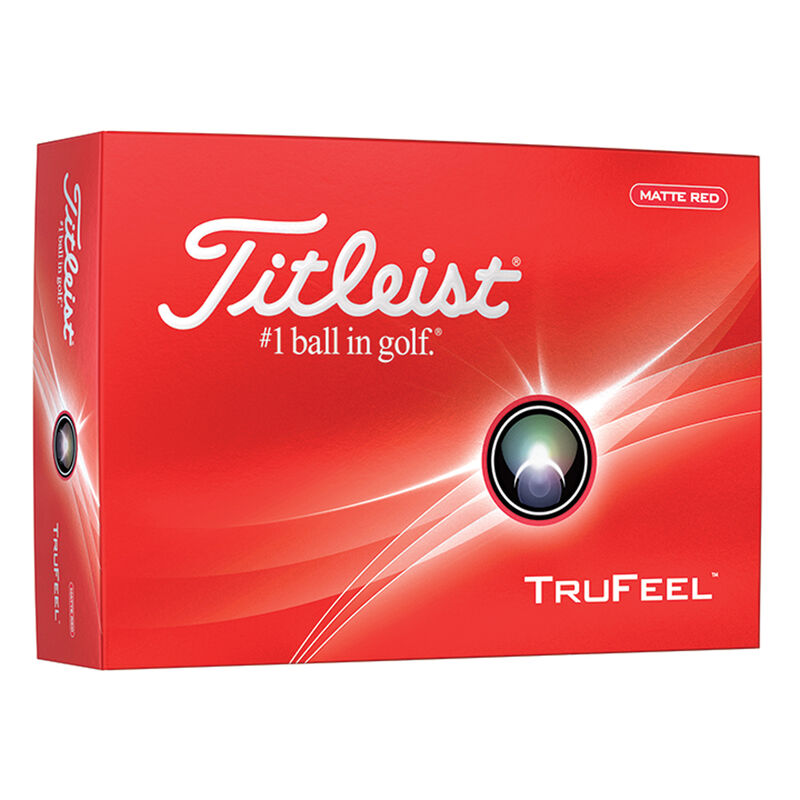 Titleist TruFeel Matte Red Golf Balls image number 0