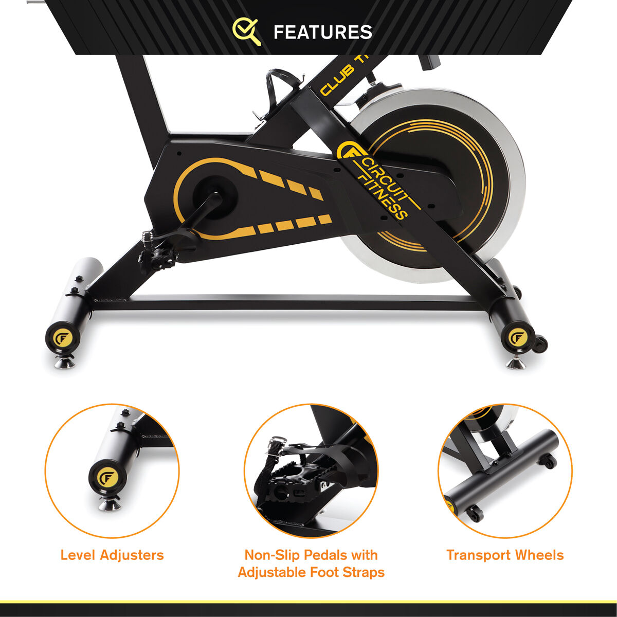 Circuit fitness club revolution cycle top