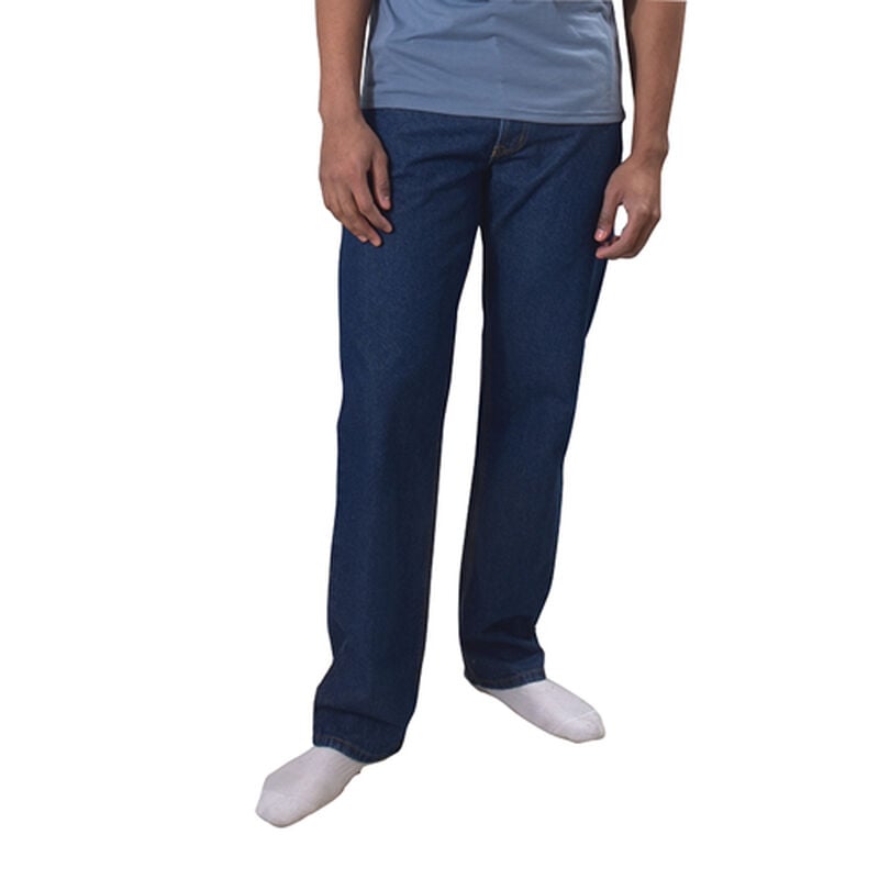 Full Blue Men's 5 Pocket Jeans image number 2