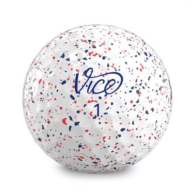 Vice Golf Vice Pro Blue/Red Drip 12 Pack Golf Balls