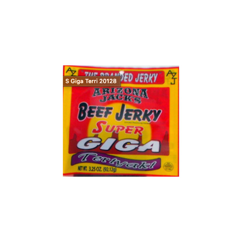 Arizona Jacks Super Giga Teriyaki Beef Jerky 3.25oz image number 0