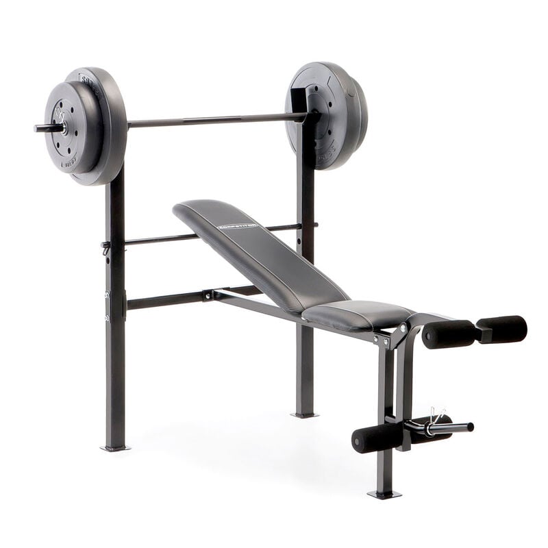 Competitor Bench With 80lb Weight Set image number 4