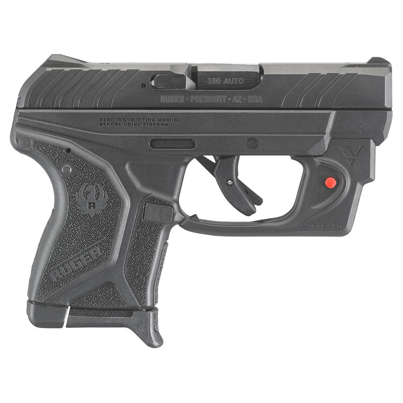 Ruger LCP II 380ACP BL/POLY RED LSR image number 0